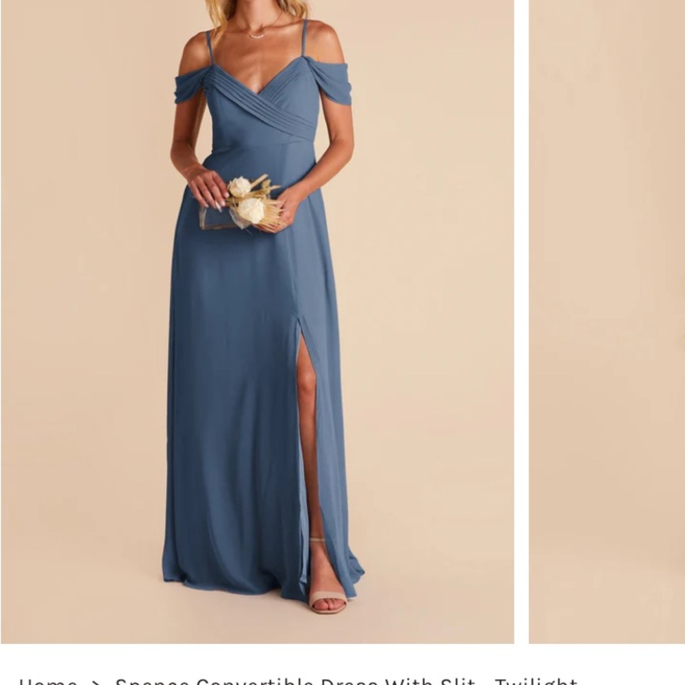 Birdy Grey Spence Twilight Blue Off-Shoulder Maxi Dress